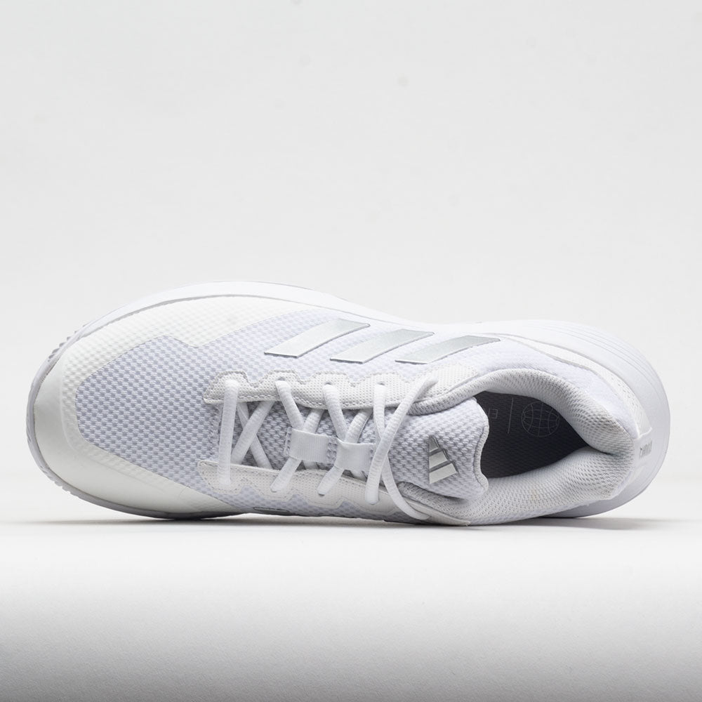 adidas GameCourt Women's  White/Silver Metallic/White
