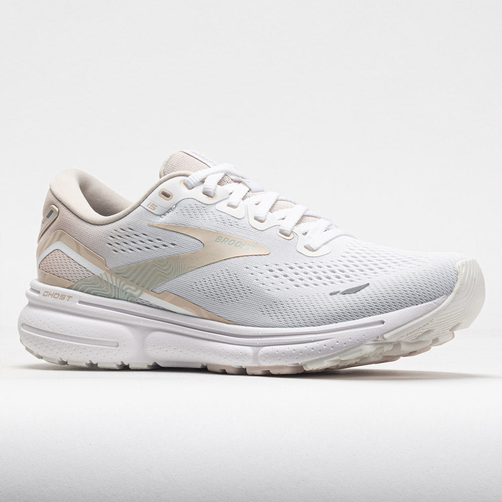 Brooks Ghost 15 Women's  White/Crystal Grey/Glass
